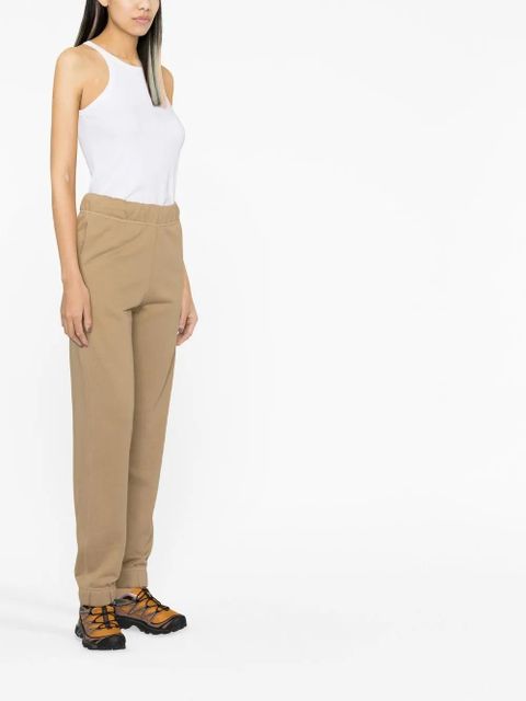 GANNI logo-embroidered track pants - Brown