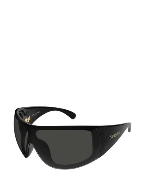 Saint Laurent Eyewear oversized-frame sunglasses - Black - zdjęcie produktu nr 2