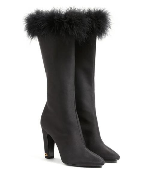 Valentino Garavani 100mm Hotty boots - Black - zdjęcie produktu nr 2