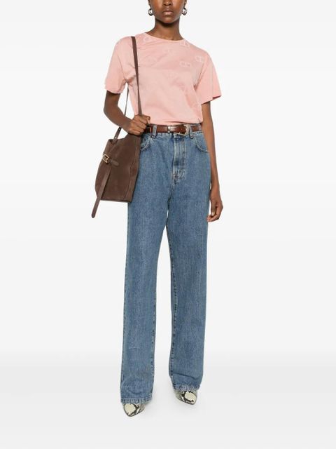 TWINSET logo-pattern t-shirt - Pink - zdjęcie produktu nr 2