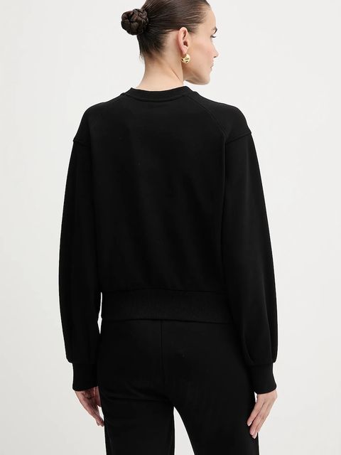 Armani Exchange bluza bawełniana damska kolor czarny z nadrukiem XW000747 AF16114