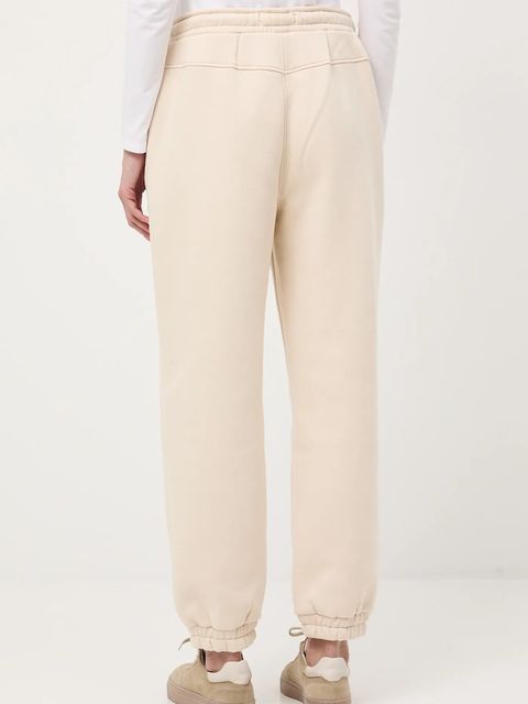 Medicine spodnie dresowe damskie kolor beżowy gładkie