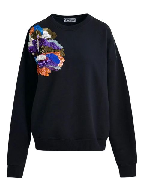 Essentiel Antwerp Ivening floral sweatshirt - Black - zdjęcie produktu nr 1