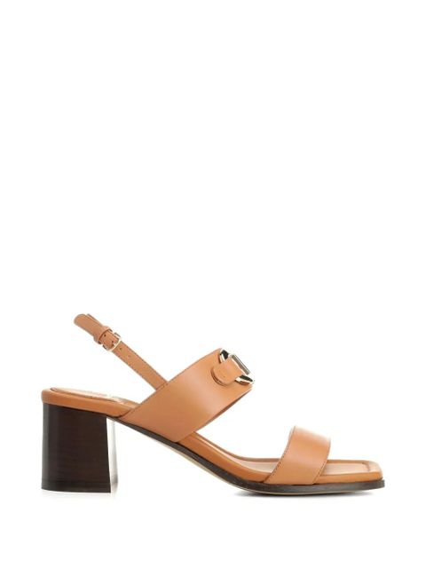 Ferragamo Gancini leather sandals - Neutrals - zdjęcie produktu nr 1