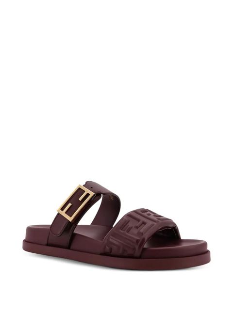 FENDI Fendi Feel embossed sandals - Brown - zdjęcie produktu nr 2