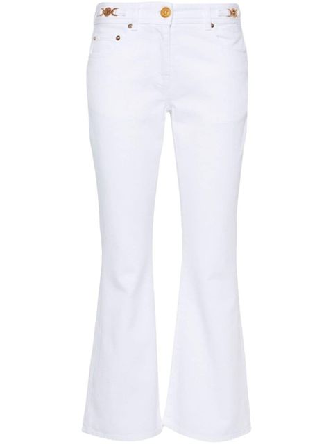 Versace Medusa '95 mid-rise flared jeans - White