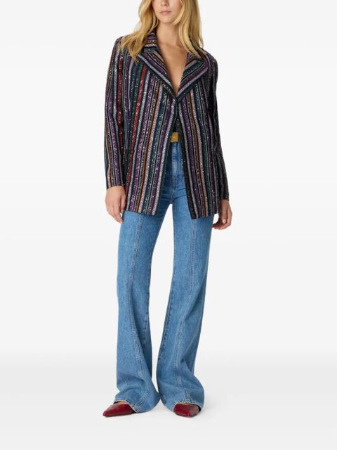 Missoni sequin-striped jacket - Blue