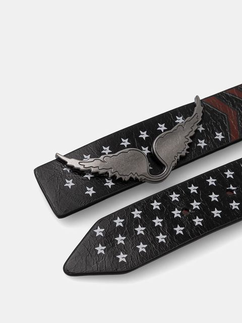 ZADIG&VOLTAIRE pasek skórzany damski kolor czarny LWBT01345 - zdjęcie produktu nr 2