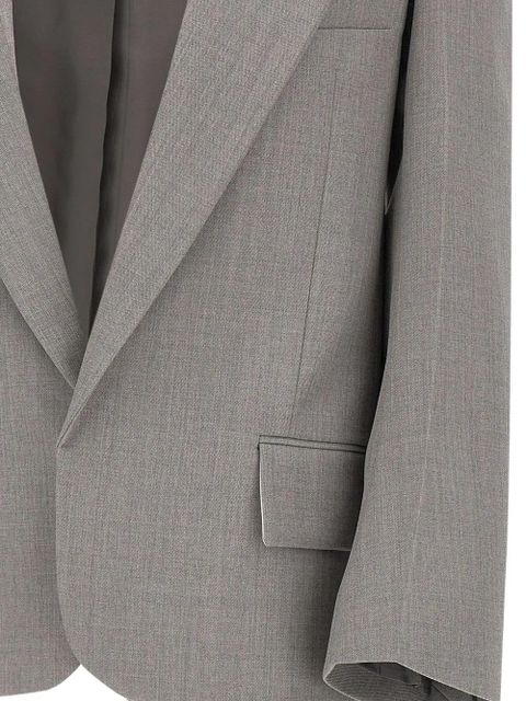 Victoria Beckham peak-lapels wool blazer - Grey - zdjęcie produktu nr 2