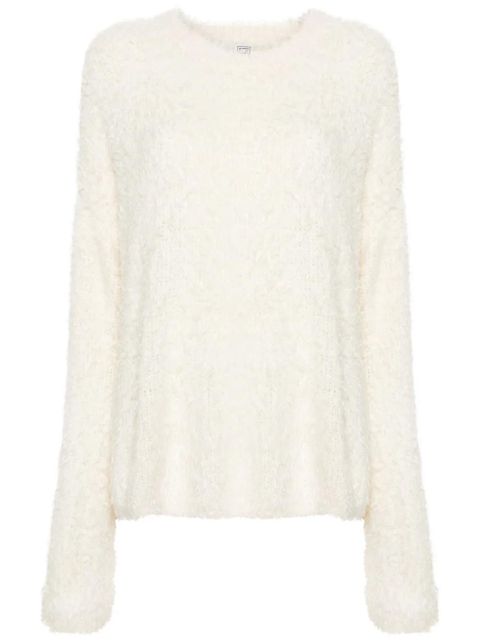 TOTEME brushed-effect silk jumper - Neutrals - zdjęcie produktu nr 1