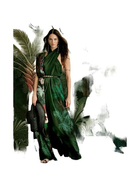 Johanna Ortiz Silent Water floral-pattern top - Green