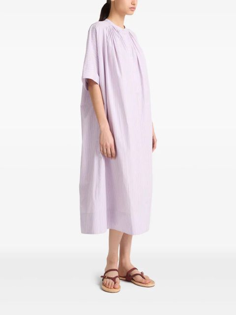 Yves Salomon striped midi dress - Purple - zdjęcie produktu nr 2