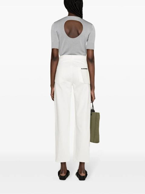 Jil Sander mid-rise straight jeans - White