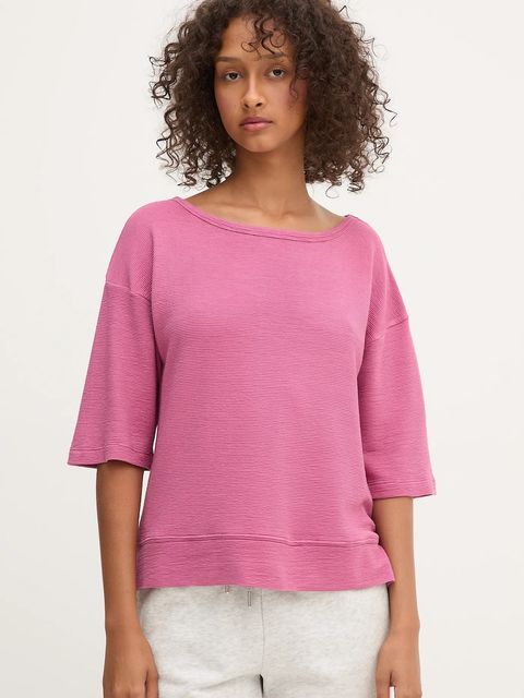 BOSS t-shirt lounge damski kolor fioletowy 50540029 - zdjęcie produktu nr 1