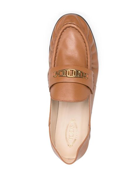 Tod's chain-link detail loafers - Neutrals