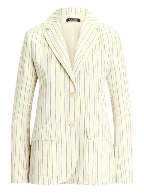 Lauren Ralph Lauren striped two-button jacket - Neutrals - zdjęcie produktu nr 1