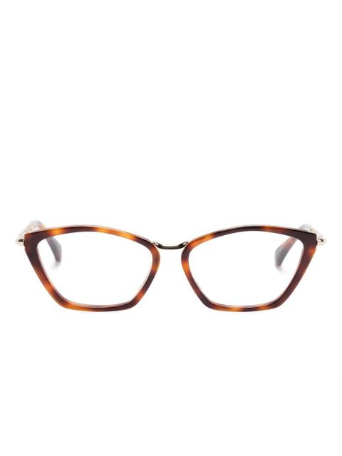 Max Mara Eyewear square-frame glasses - Brown - zdjęcie produktu nr 1