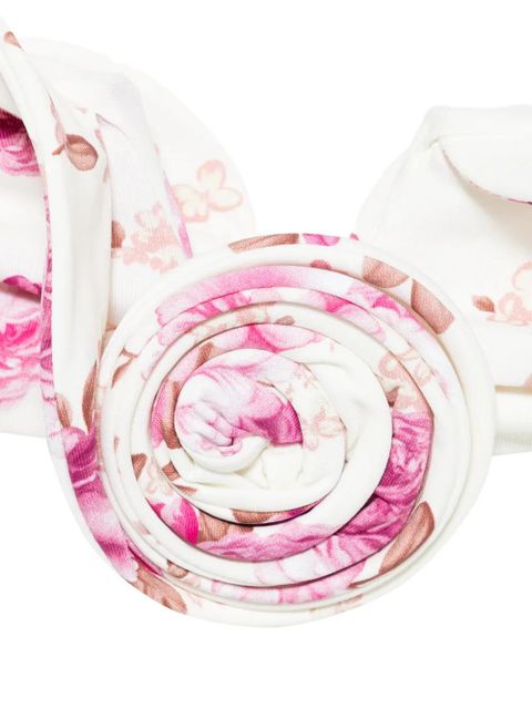 Magda Butrym floral-pattern swim bra - Neutrals