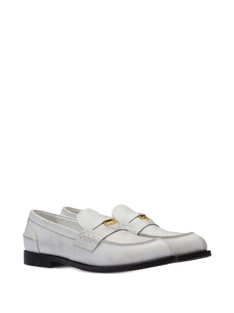 Miu Miu leather penny loafers - White - zdjęcie produktu nr 2