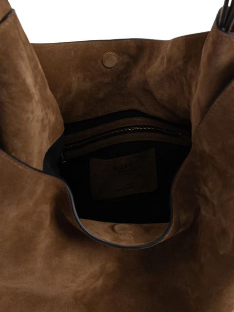 Moschino Handle Me metal-handle shoulder bag - Brown