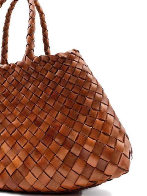 DRAGON DIFFUSION small Santa Croce tote bag - Brown