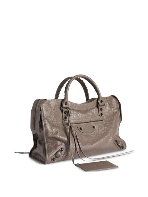 Balenciaga medium Le City leather tote Bag - Grey