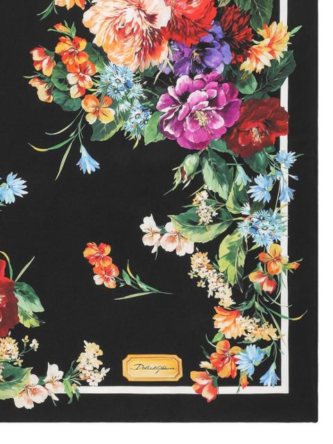 Dolce & Gabbana silk scarf - Black - zdjęcie produktu nr 2