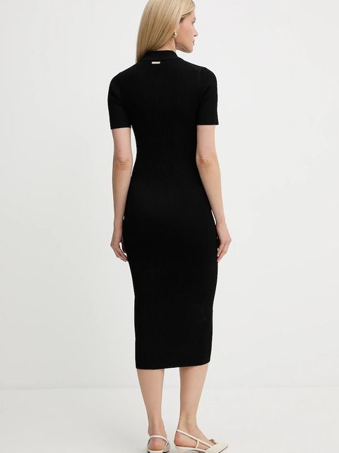 MICHAEL Michael Kors sukienka kolor czarny maxi dopasowana MT5832333D