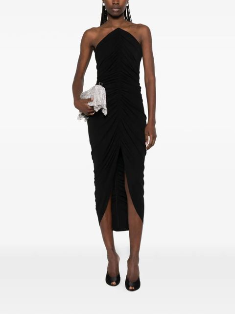Alexander Wang structured-bodice midi dress - Black - zdjęcie produktu nr 2