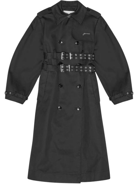 GANNI organic-cotton trench coat - Black - zdjęcie produktu nr 1