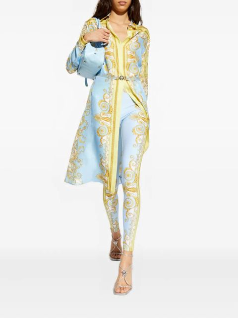 Versace barroco-printed trousers - Blue - zdjęcie produktu nr 2