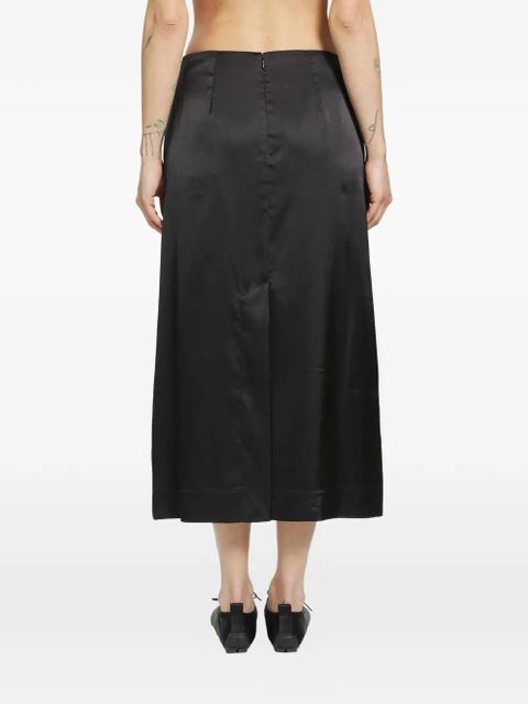 Simone Rocha poppy-motif pencil skirt - Black