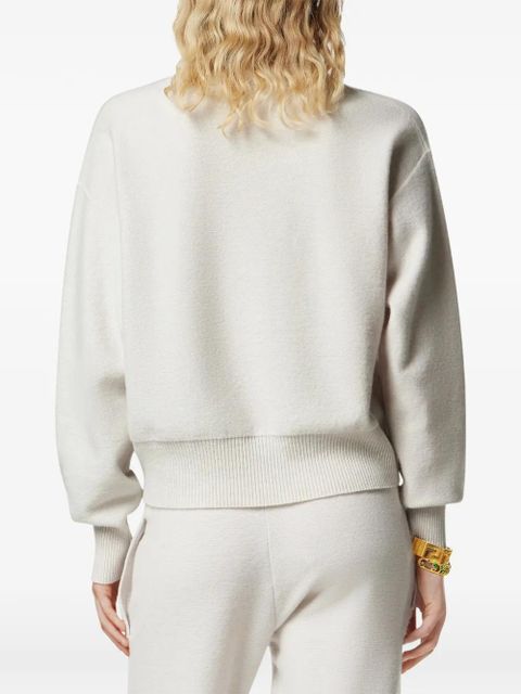 Versace Medusa-motif crew-neck sweater - Grey