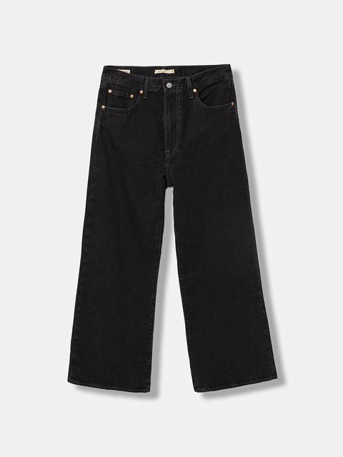 Levi's jeansy RIBCAGE WIDE LEG damskie kolor czarny - zdjęcie produktu nr 1