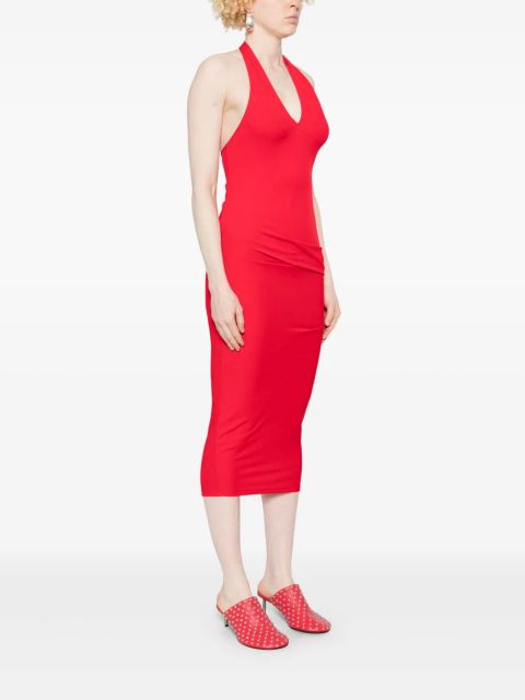 Jacquemus halterneck midi dress - Red