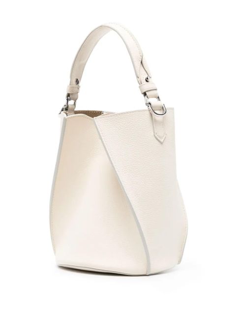 Zadig&Voltaire Borderline leather bucket bag - Neutrals
