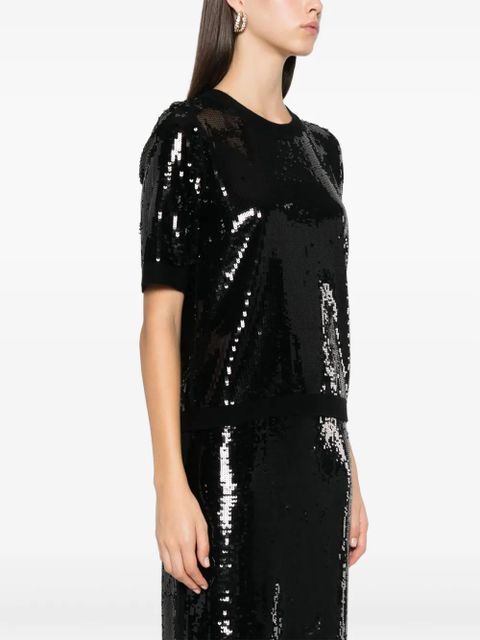 TWINSET sequinned top - Black