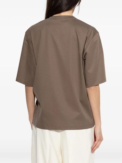 Róhe crew-neck short-sleeve T-shirt - Brown