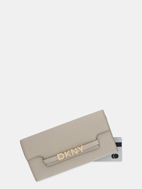 Dkny portfel damski kolor beżowy R52QKM29 - zdjęcie produktu nr 2