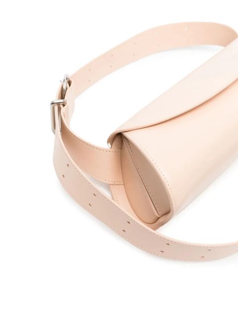 Jil Sander Cannolo leather shoulder bag - Pink