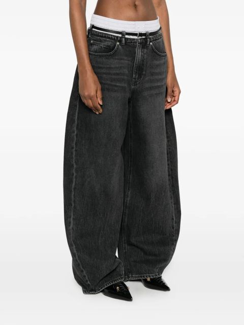 Alexander Wang belt-loop belted jeans - Black