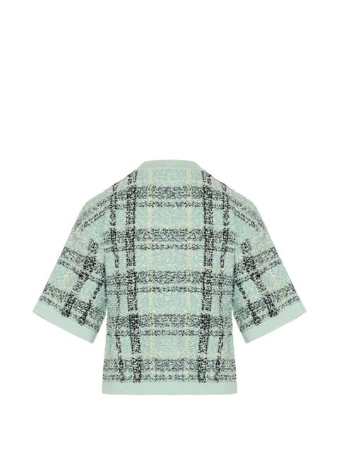 Balmain checked button-up cardigan - Green - zdjęcie produktu nr 2