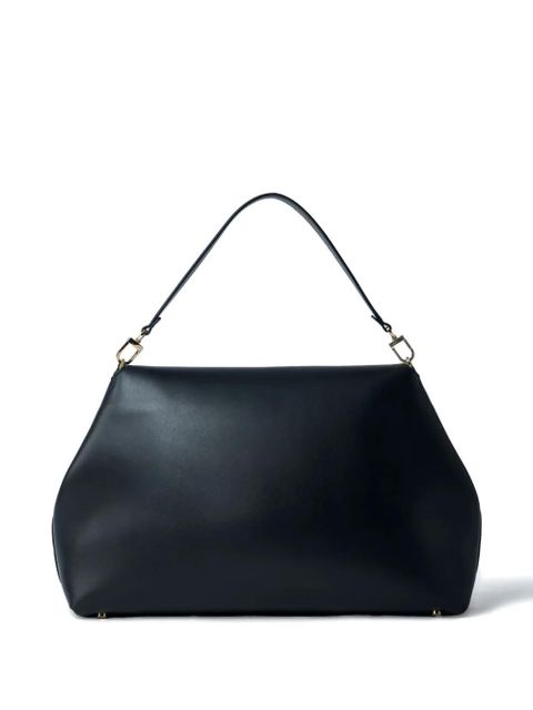 TOTEME T-Lock leather shoulder bag - Black