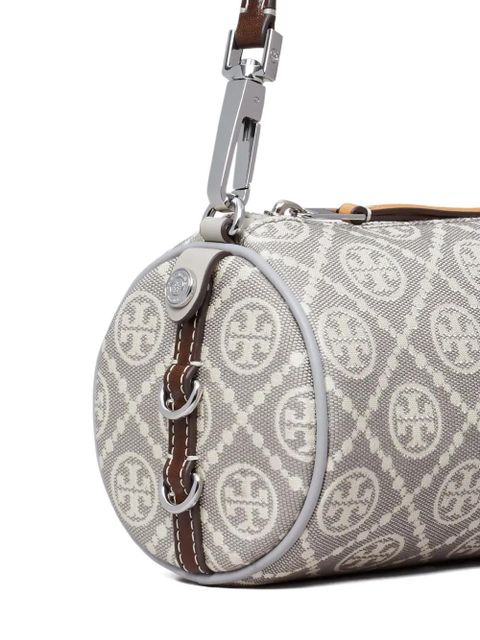 Tory Burch monogram cylinder utility cross body bag - Grey