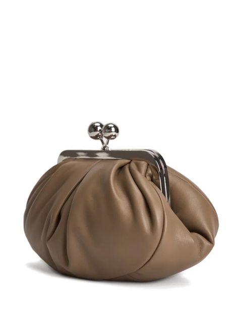 Weekend Max Mara Prati gathered clutch bag - Brown