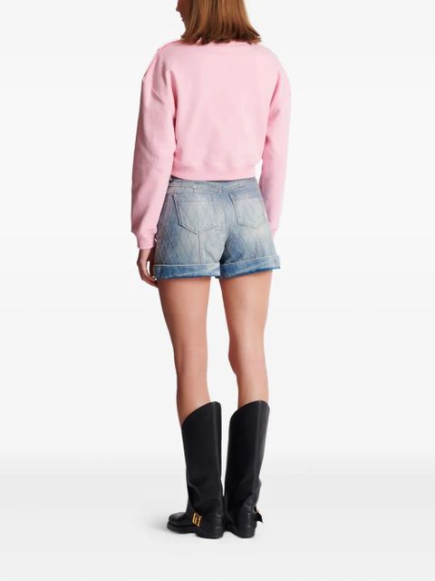 Balmain Balmain Paris-print sweatshirt - Pink