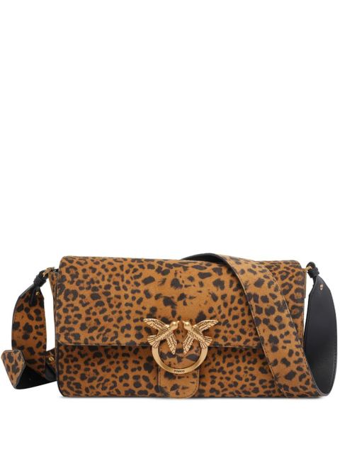 PINKO leopard-print tote bag - Brown