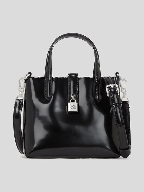 Karl Lagerfeld torebka skórzana K/AUTOGRAPH kolor czarny A3W30288 - zdjęcie produktu nr 1