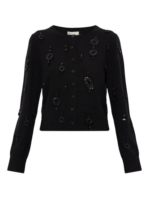 Tory Burch embellished button-fastening sweater - Black - zdjęcie produktu nr 1