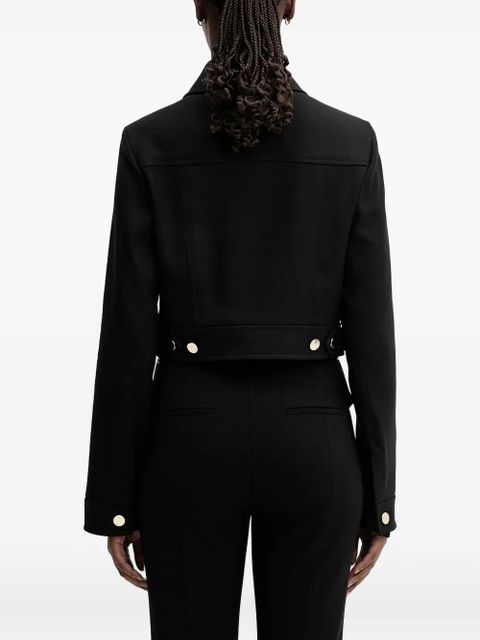 Sportmax cropped buttoned jacket - Black